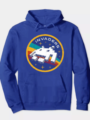 Space Invaders Classic Retro Arcade Gaming Hoodie