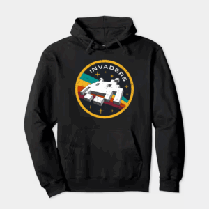 Space Invaders Classic Retro Arcade Gaming Hoodie