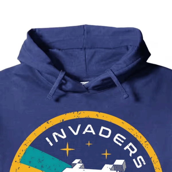 Space Invaders Classic Retro Arcade Gaming Hoodie