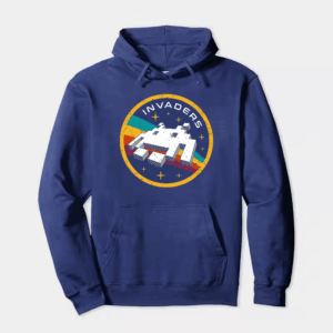 Space Invaders Classic Retro Arcade Gaming Hoodie