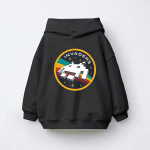Space Invaders Classic Retro Arcade Gaming Kids Hoodie