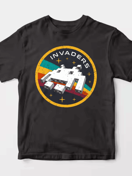 Space Invaders Classic Retro Arcade Gaming Unisex T-Shirt