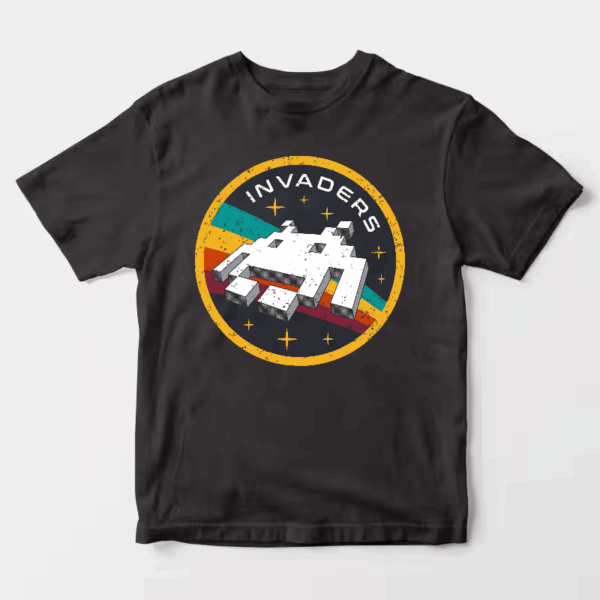 Space Invaders Classic Retro Arcade Gaming Unisex T-Shirt