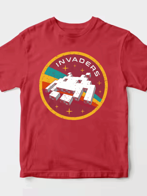 Space Invaders Classic Retro Arcade Gaming Unisex T-Shirt