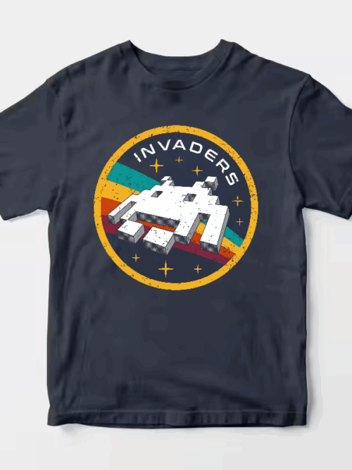 Space Invaders Classic Retro Arcade Gaming Unisex T-Shirt