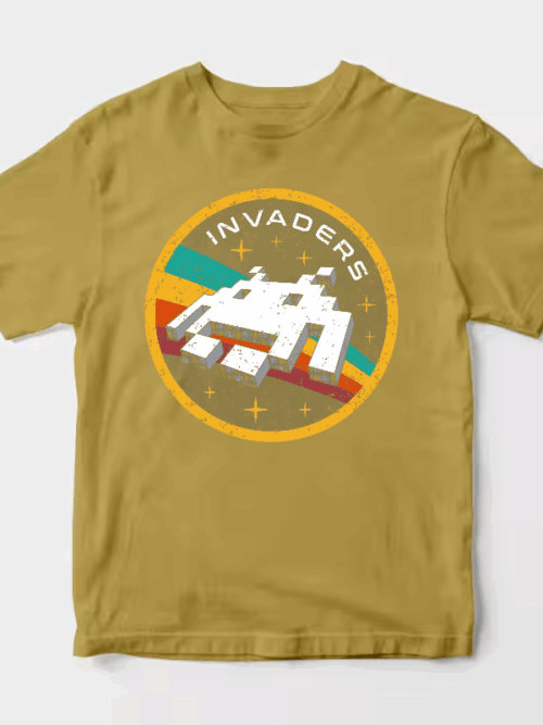 Space Invaders Classic Retro Arcade Gaming Unisex T-Shirt