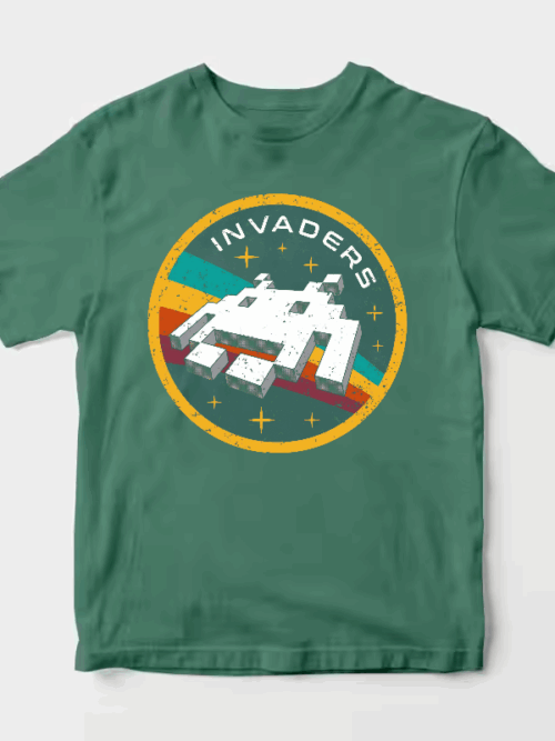 Space Invaders Classic Retro Arcade Gaming Unisex T-Shirt