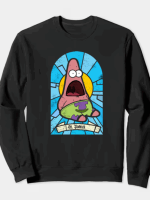 SpongeBob Saint Patrick Crewneck Sweatshirt