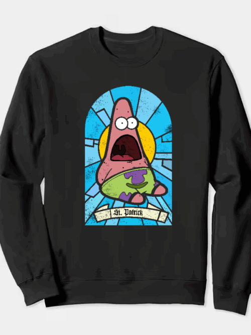 SpongeBob Saint Patrick Crewneck Sweatshirt