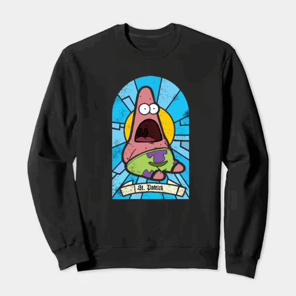 SpongeBob Saint Patrick Crewneck Sweatshirt