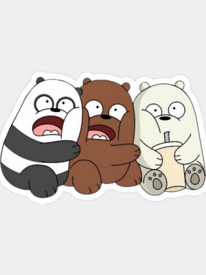 Spooky Night With We Bare Bears Sticker