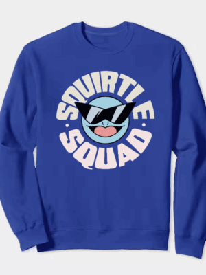 Squirtle Squad Legends – Retro Pokémon Crewneck Sweatshirt