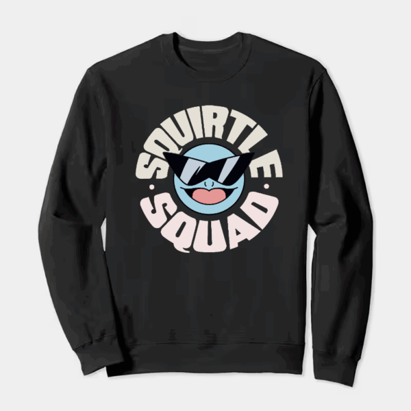 Squirtle Squad Legends – Retro Pokémon Crewneck Sweatshirt