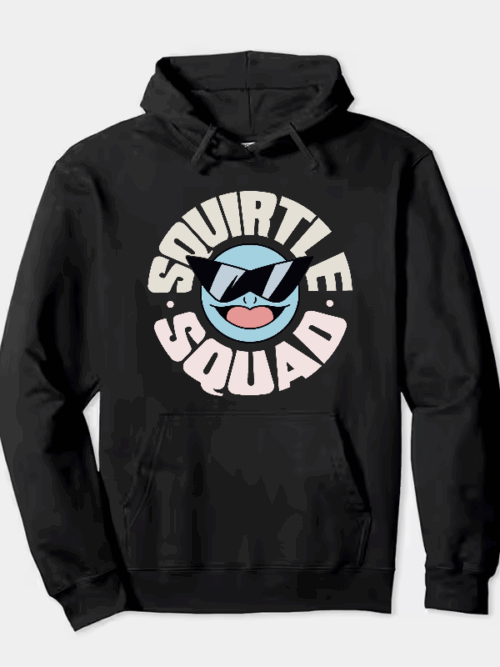 Squirtle Squad Legends – Retro Pokémon Hoodie
