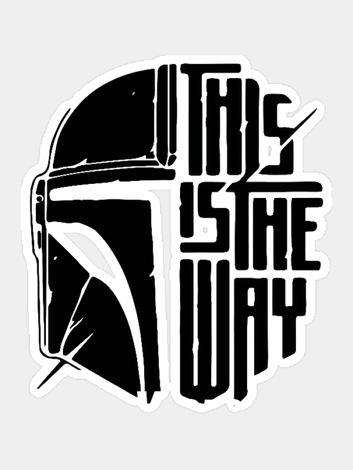 Star Warrior Path This Is The Way Sticker
