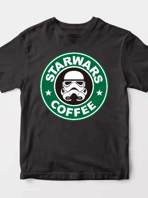 Star Wars Coffee Parody Galactic Roast Emblem Unisex T-Shirt