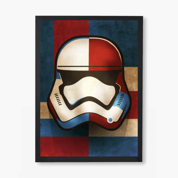 Star Wars Stormtrooper First Order Shapes poster Poster