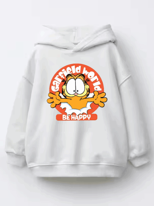 Stay Happy The Garfield Way Kids Hoodie