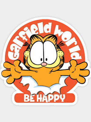 Stay Happy The Garfield Way Sticker