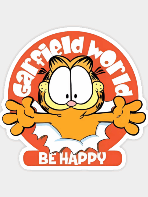 Stay Happy The Garfield Way Sticker