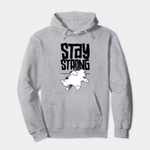 Stay Strong Brave Cat Spirit Hoodie