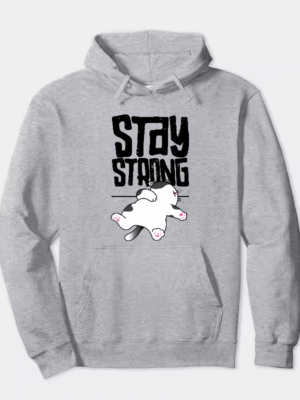 Stay Strong Brave Cat Spirit Hoodie