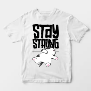 Stay Strong Brave Cat Spirit Unisex T-Shirt