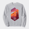 Stay Wild Mountain Forest Wilderness Silhouette Crewneck Sweatshirt