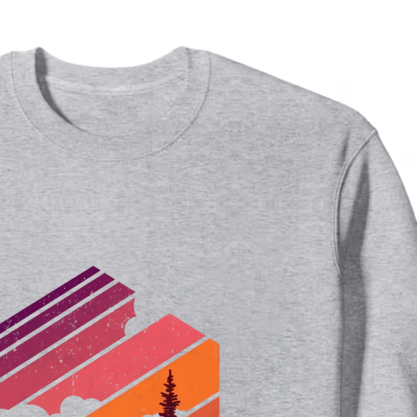 Stay Wild Mountain Forest Wilderness Silhouette Crewneck Sweatshirt