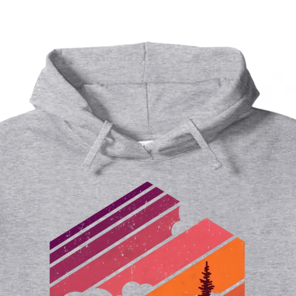 Stay Wild Mountain Forest Wilderness Silhouette Hoodie