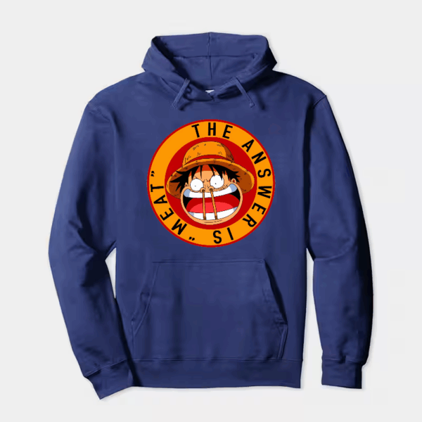 Straw Hat Luffy Meat Sniffer One Piece Hoodie