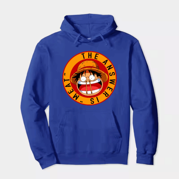 Straw Hat Luffy Meat Sniffer One Piece Hoodie