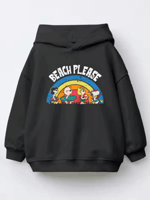 Summer Days with the Peanuts Gang Vintage Beach Edition Kids Hoodie