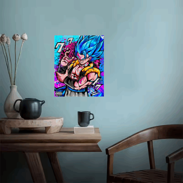 Super Saiyan Gogeta Fusion Warrior – Dragon Ball Anime Poster