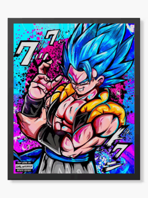Super Saiyan Gogeta Fusion Warrior – Dragon Ball Anime Poster