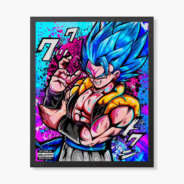 Super Saiyan Gogeta Fusion Warrior – Dragon Ball Anime Poster