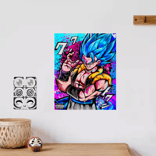 Super Saiyan Gogeta Fusion Warrior – Dragon Ball Anime Poster