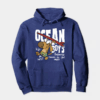 Surf Dog with Board Ready to Roll Hoodie