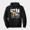 Surf Dog with Board Ready to Roll Hoodie
