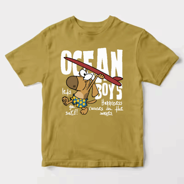 Surf Dog with Board Ready to Roll Unisex T-Shirt