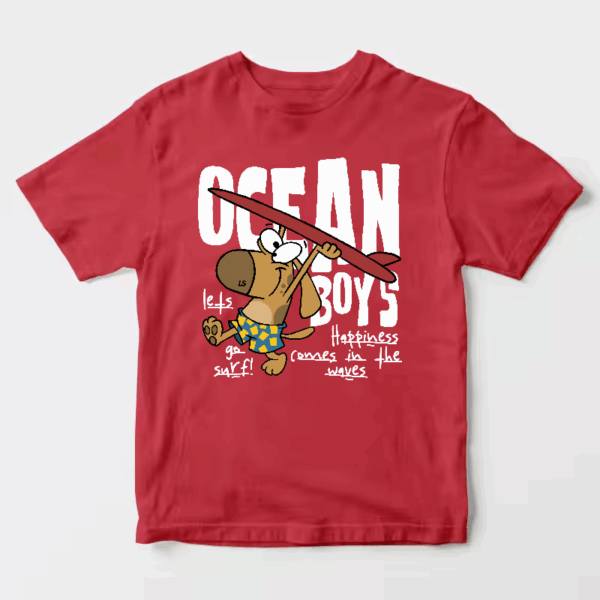 Surf Dog with Board Ready to Roll Unisex T-Shirt
