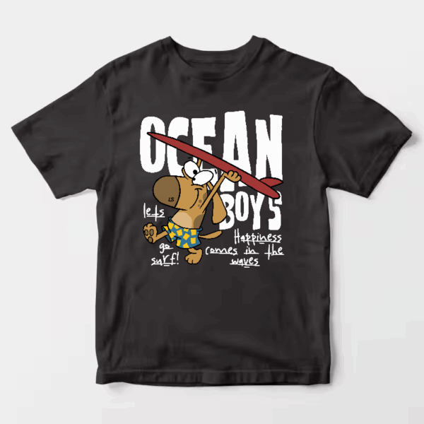 Surf Dog with Board Ready to Roll Unisex T-Shirt