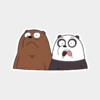 Surprised Bears Caught Off Guard Sticker