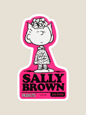 Sweet Sass Sally Brown Peanuts Sticker