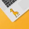Tall Giraffe Safari Animal Vinyl Sticker