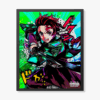 Tanjiro Kamado Blade Fury – Demon Slayer Anime Poster
