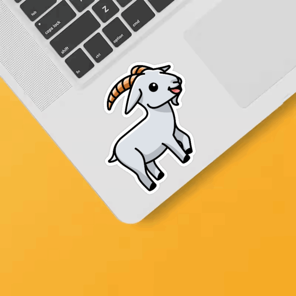The Goat Wilderness Adventure Vinyl Sticker The Goat Wilderness Adventure Vinyl Sticker