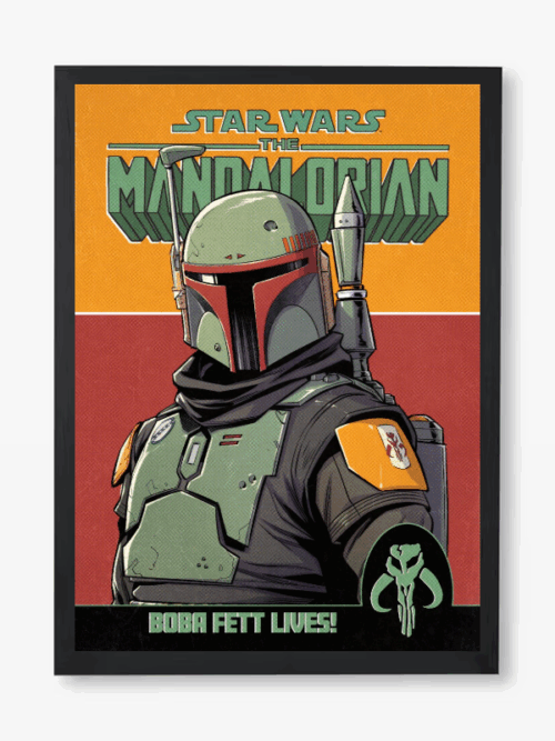 The Legendary Bounty Hunter Boba Fett Lives Star wars Poster