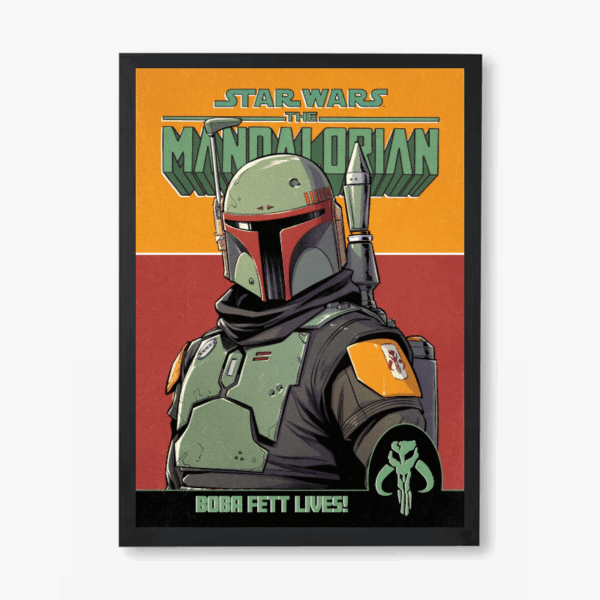 The Legendary Bounty Hunter Boba Fett Lives Star wars Poster