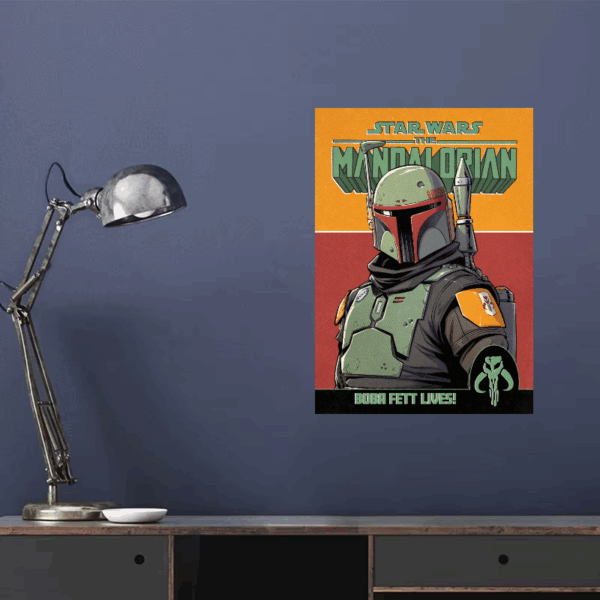 The Legendary Bounty Hunter Boba Fett Lives Star wars Poster